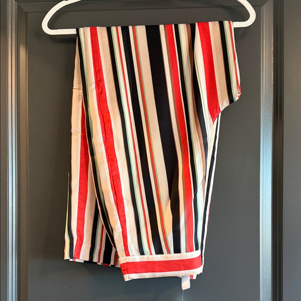 NWT Hutch Striped Silk Multicolor Pants